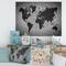 Designart - Ancient Map of The World IX - Vintage Canvas Wall Art Print